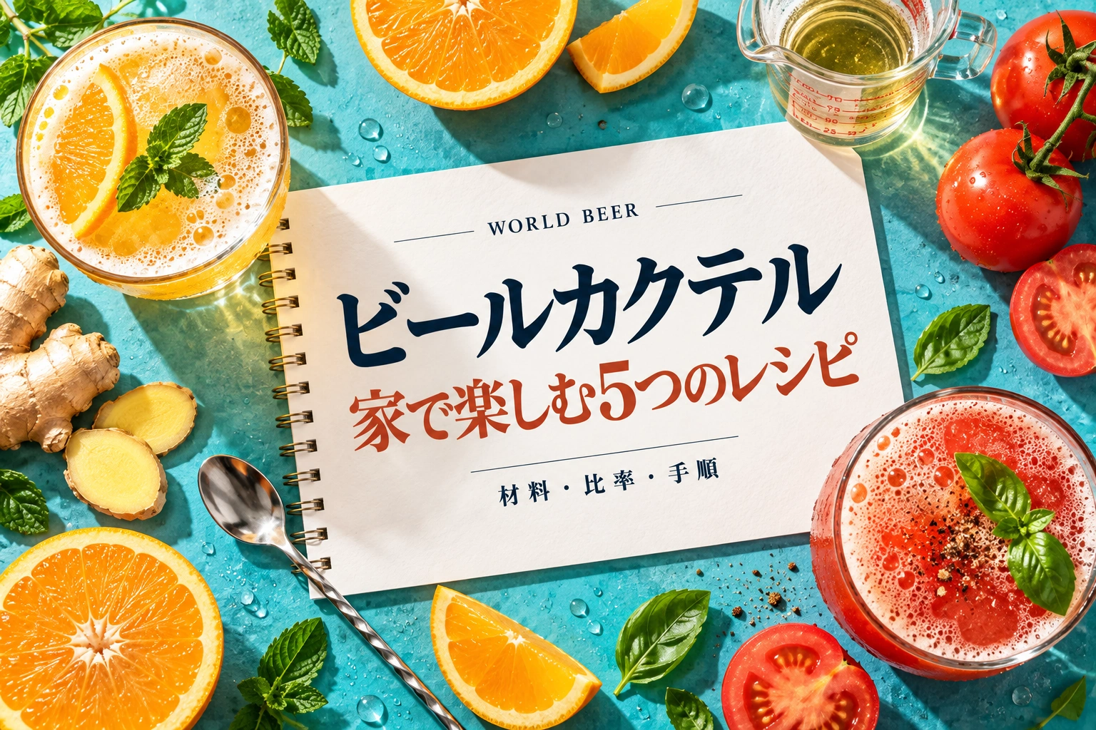 ビールカクテルを家で楽しむ5つのレシピ