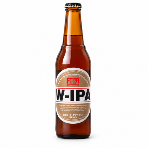 箕面ビール W-IPAの瓶・缶