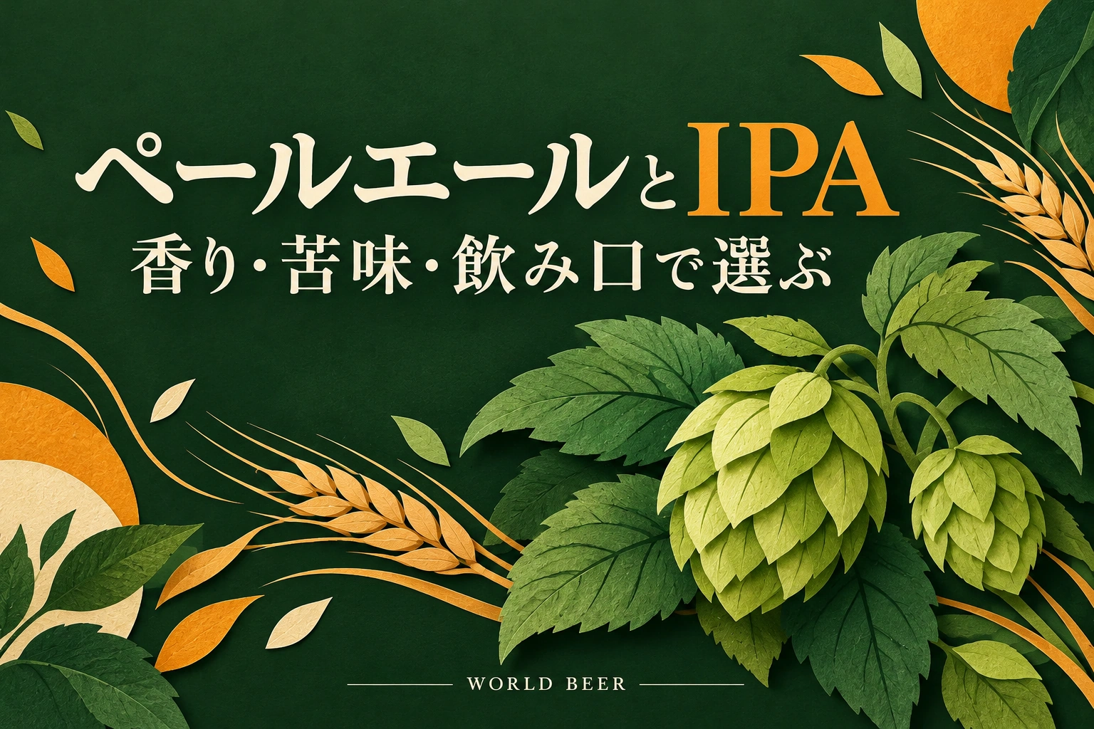 ペールエールとIPAの違いを、香り・苦味・飲み口から選ぶ