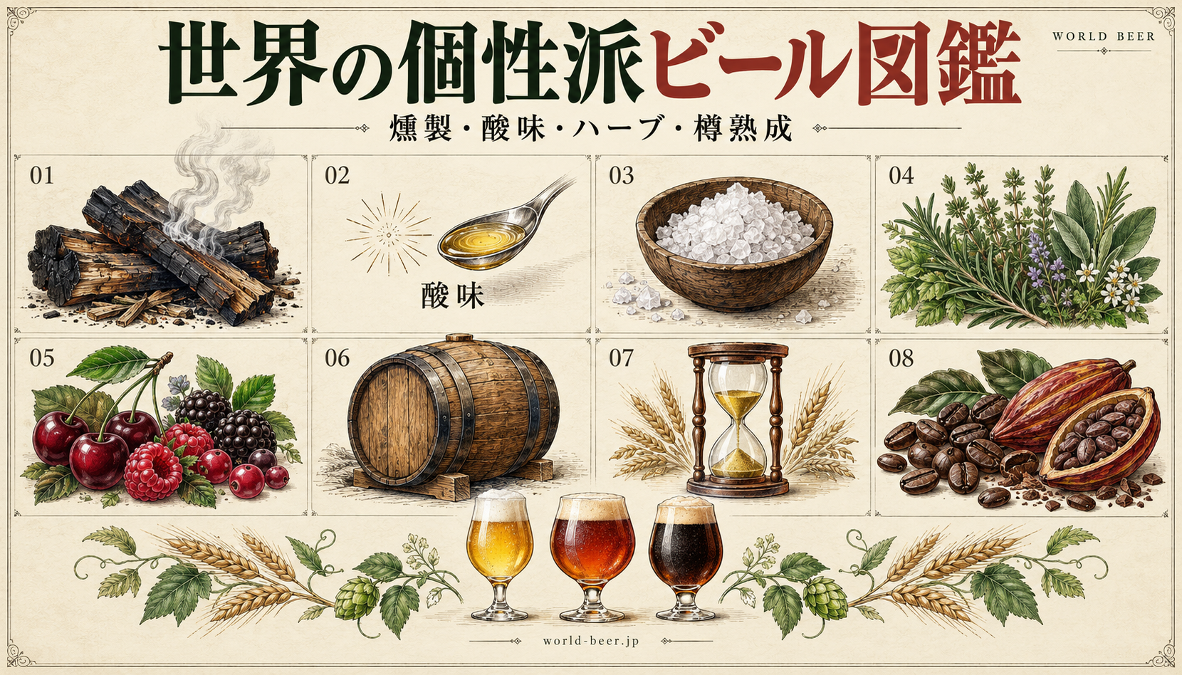 世界の個性派ビール図鑑の表紙