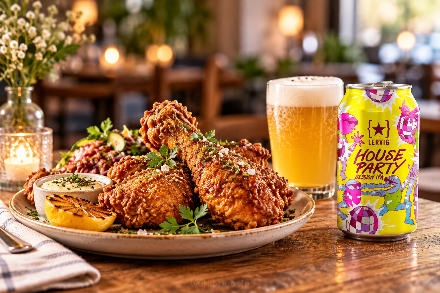 ビールと料理の組み合わせ