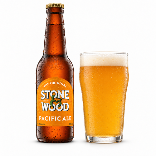 ストーンアンドウッド パシフィックエールの瓶・缶とビール