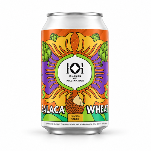IOI サラカ・ウィートビールのラベル付き缶