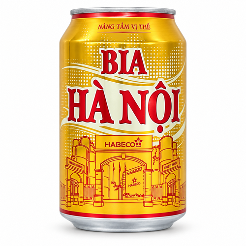 ハノイビールの単体商品の生成イメージ